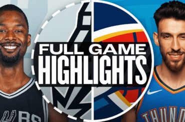 SPURS at THUNDER | FULL GAME HIGHLIGHTS | October 30, 2024