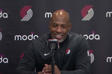 Chauncey Billups Postgame Interview | Portland Trail Blazers 106, LA Clippers 105