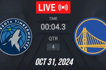 NBA LIVE! Minnesota Timberwolves vs Golden State Warriors October 31, 2024 Warriors vs Wolves | 2K25