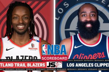 Portland Trail Blazers Vs LA Clippers | NBA Live Play-By-Play Scoreboard 2024