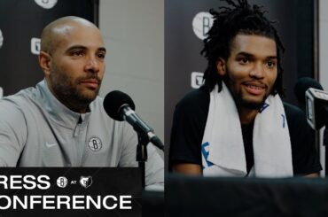 Jordi Fernández and Ziaire Williams on the Nets' Road Win in Memphis | Nets vs. Grizzlies