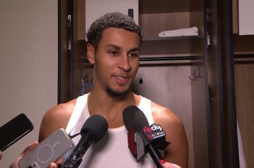 Kris Murray Postgame Interview | Portland Trail Blazers 106, LA Clippers 105